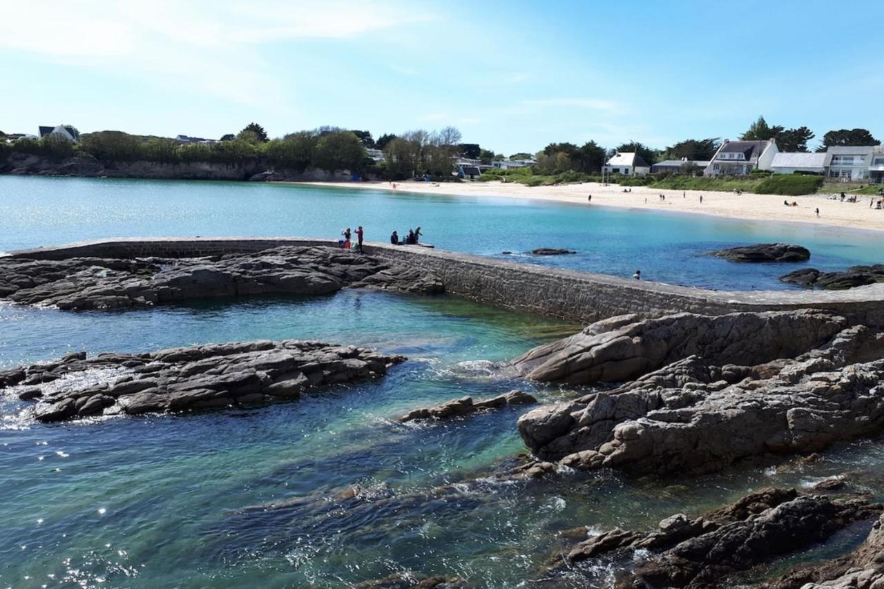 Charmante maisonnette À 2 pas des plagesPiscine Guidel Esterno foto